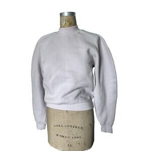 Agolde Wear Balloon Sleeve Sweatshirt Sz XS Light Pink Blush Mock Neck